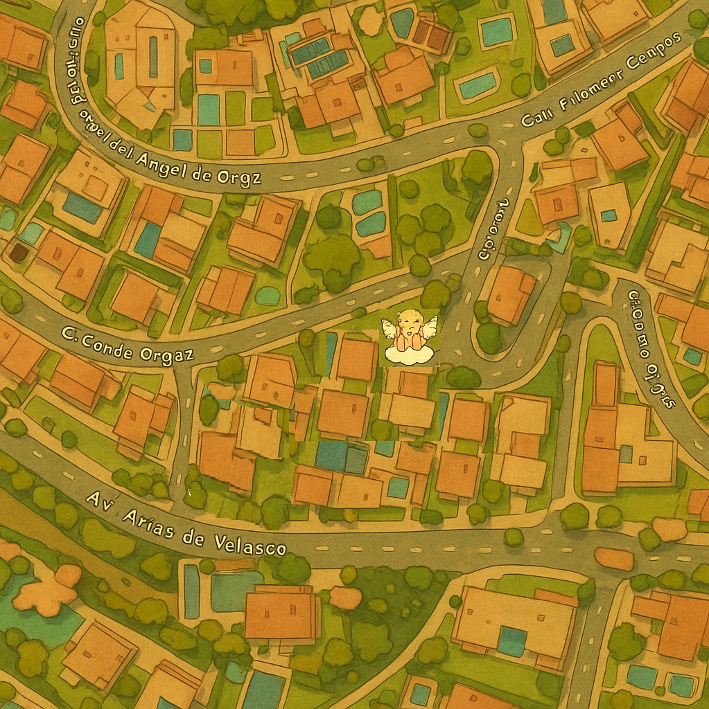 Mapa de ubicación de la Guardería El Ángel
